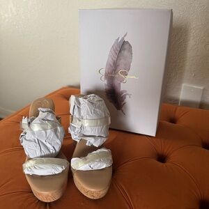 Jessica Simpson's Tumile Cork Wedge Sandals